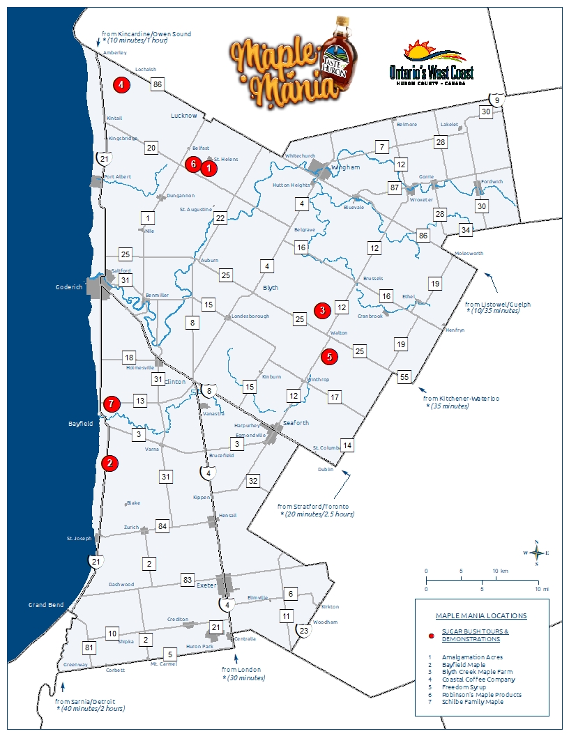 Maple Mania Ontario S West Coast   Maple Mania 2024 Map 